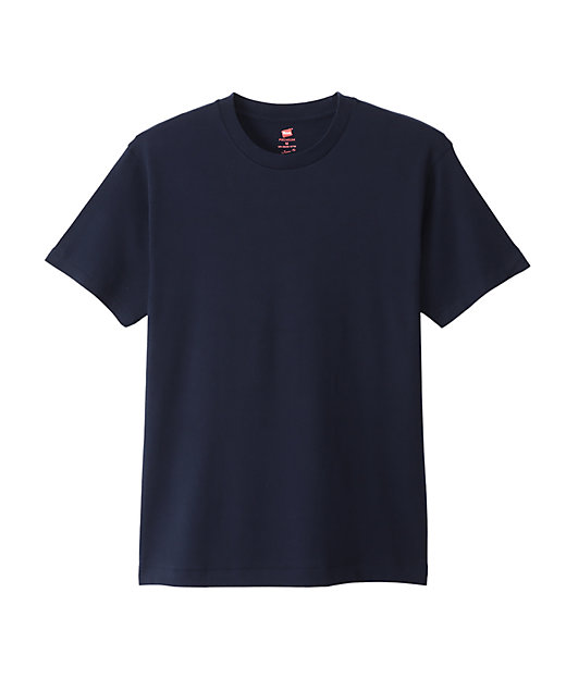 ＜三越伊勢丹/公式＞ Hanes PREMIUM Japan Fit クルーネックTシャツ 370ネイビー アンダーシャツ画像
