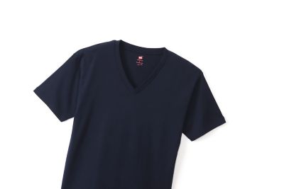 Ｈａｎｅｓ　ＰＲＥＭＩＵＭ　Ｊａｐａｎ　Ｆｉｔ　ＶネックＴシャツ