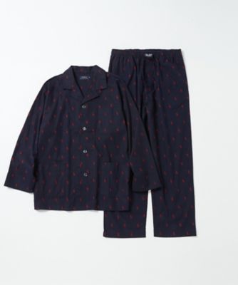 ＜POLO RALPH LAUREN (Men)＞ポロプレイヤープリント　長袖テーラードパジャマ　