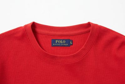 コアデニムベア　ワッフル　ロングスリーブクルーネックシャツ