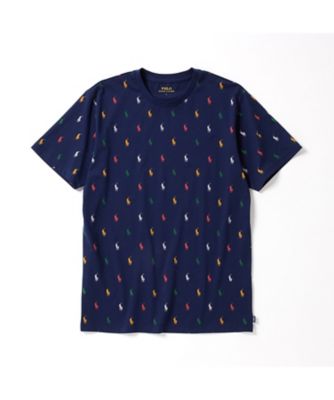 ＜POLO RALPH LAUREN (Men)＞ショートスリーブクルーネックシャツ　マルチカラーポロプレイヤープリント