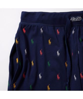 スリープショートパンツ　ポロプレイヤープリント