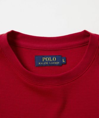 ワッフル ロングスリーブ クルーネックシャツ ホリデーベア | POLO
