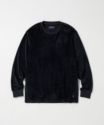 ＜POLO RALPH LAUREN (Men)＞ブラッシュドベロアロングスリーブクルーネックシャツ