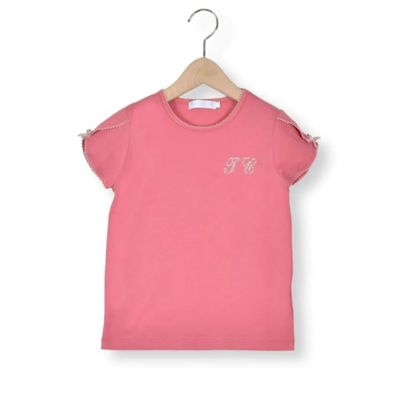 ＜Tartine et Chocolat(Baby&Kids) ＞袖リボンソフトベア天竺半袖Ｔシャツ