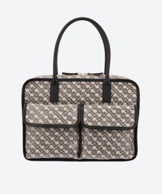 GHERARDINI (Women)/ゲラルディーニ ソフティ ボストンバッグ小 730001 ベージュBK ダッフルバッグ【三越伊勢丹/公式】