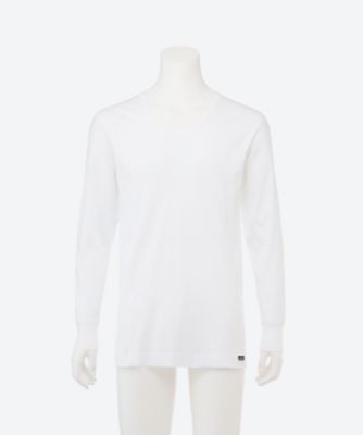 ＜Aquascutum (Men)＞長袖Ｕ首／超長綿　０１１２２２２０００