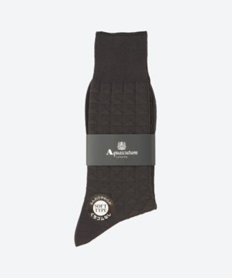 Aquascutum (Men雑貨etc)/アクアスキュータム 【靴下おまとめ】ゴムなしブロックソックス