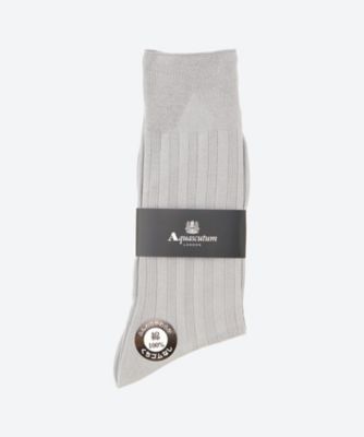 Aquascutum (Men雑貨etc)/アクアスキュータム 【靴下おまとめ】ゴムなしブロックラインソックス