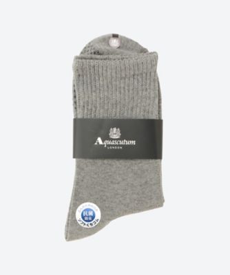 Aquascutum (Men雑貨etc)/アクアスキュータム リッチェル無地滑り止め付きソックス 94Gray 靴下【三越伊勢丹/公式】