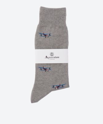 ＜Aquascutum (Men雑貨etc)＞【靴下おまとめ】アクアスキュータム　ニューライン　エアプレインソックス