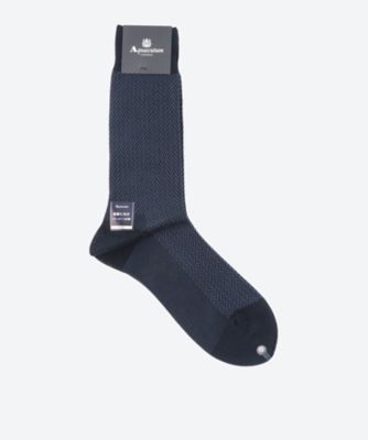 ＜Aquascutum (Men雑貨etc)＞【靴下おまとめ】ヘリンボーンソックス