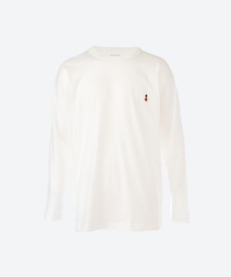 ＜MACKINTOSH PHILOSOPHY (Men)＞長袖丸首Ｔシャツ　甘撚天竺　バッキンガムベアワッペン　０１１３８２４０２０