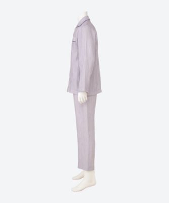 パジャマ　無撚糸トリプルガーゼストライプ　０１２６０３４７００