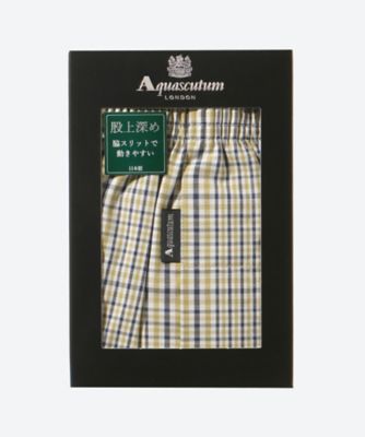 裏打ちトランクス 前開き チェックB 0112725003