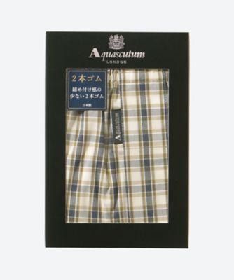 ２本ゴムトランクス　前開き　チェックＤ　０１１２７２５００５　