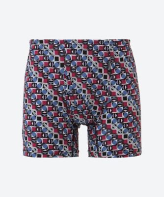 Aquascutum (Men)/アクアスキュータム ボクサーパンツ　前開き　２５ＳＳ　２本ゴム　幾何バイヤス　０１１２６２５６０１