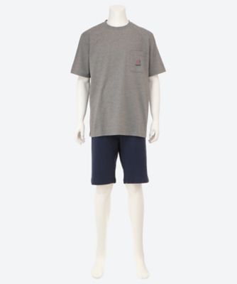 Brooks Brothers/ブルックス ブラザーズ パジャマ　天竺無地ヨットプリントＴシャツ＆ハーフパンツ　０１２６６３５７６５
