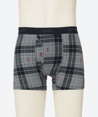 ボクサーパンツ 前開き チェックバッキンガムベア