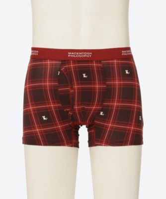 ボクサーパンツ 前開き チェックマスクドキャット