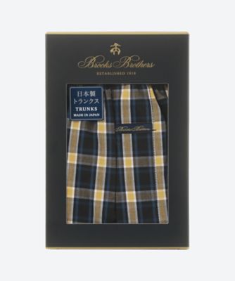 トランクス 前開き チェックD 0113335001 | Brooks