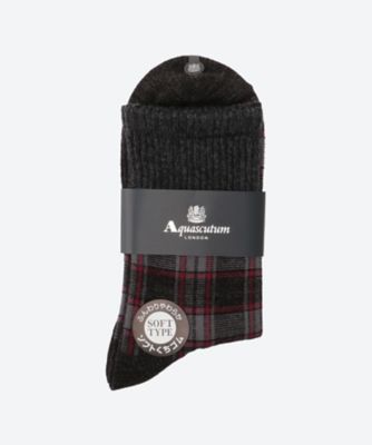 【靴下おまとめ】カジュアルソックス　リッチェルチェック　０１６３２４５２５５