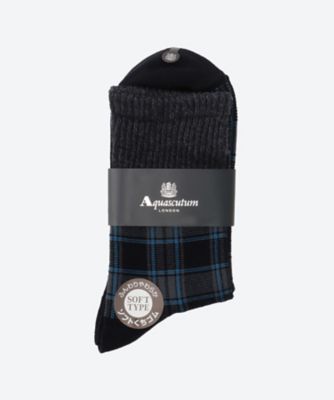 【靴下おまとめ】カジュアルソックス　リッチェルチェック　０１６３２４５２５５