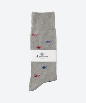 ＜Aquascutum (Men雑貨etc)＞【靴下おまとめ】カジュアルソックス　ティーカップ　０１６３２４５３１６