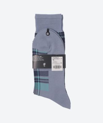 靴下 ソフトテンションチェック 1663646142 | Aquascutum