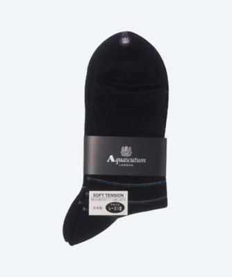 ＜Aquascutum (Men雑貨etc)＞【靴下おまとめ】靴下　ソフトテンションタックチェックハーフ丈　１６６３６４６１４３