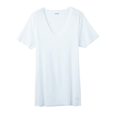 半袖ＵネックＴシャツ　強撚糸