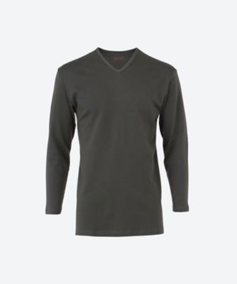 SEEK (Men)/シーク 秋冬　Ｖネックセミロングスリーブ　綿１００％　発熱スムース　ＥＡＣ１１１