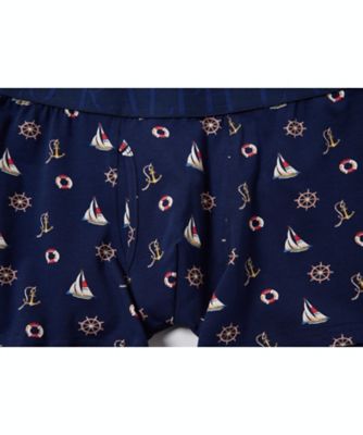 ボクサーブリーフ　マリンプリント　前開き　ＲＭ３ーＢ１０２