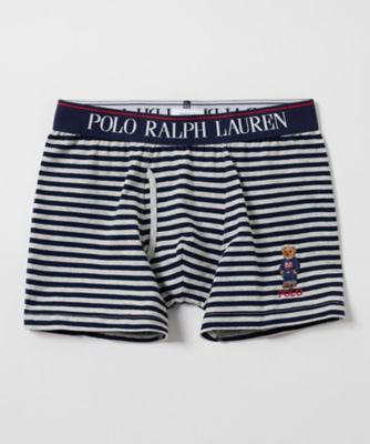 POLO RALPH LAUREN (Men)/ポロ ラルフ ローレン ボクサーブリーフ ストライプ コアフラッグセーターベア刺繍 前開き RM3ーB115