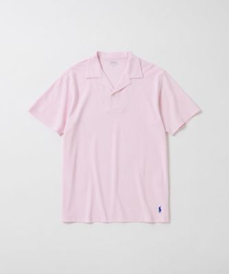 ニットピケショートスリーブノッチカラーシャツ RM8ー