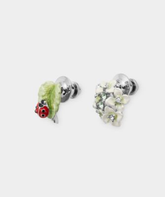 紫陽花＆てんとう虫 ブローチ2点セット VBRV6143 W2