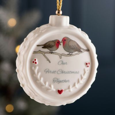 ＜belleek＞★【１点物】ファーストクリスマス　オーナメント