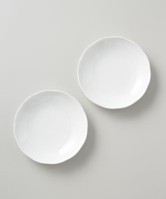 ＜ＧＩＮＯＲＩ １７３５＞ベッキオジノリホワイト　ペアディッシュラウンドＬ