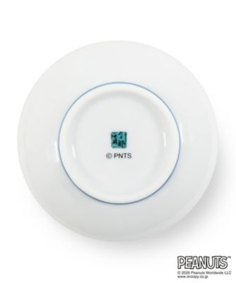 【銀座三越限定】＜九谷焼＞小皿　ＳＮＯＯＰＹ＆ＣＨＡＲＬＩＥ　ＢＲＯＷＮ　