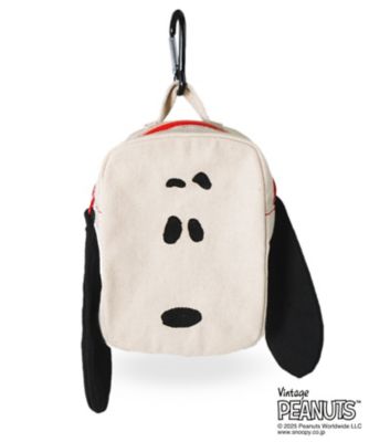 STS/スヌーピータウンショップオリジナル(先行販売) 刺繍SNOOPYフェイス ポーチ