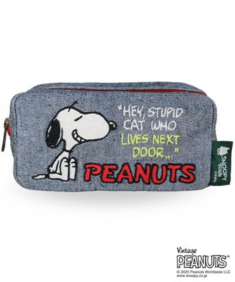 STS/スヌーピータウンショップオリジナル(先行販売) 刺繍デニムポーチSNOOPY