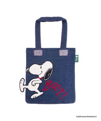 パッチワークデニムB4トート SNOOPY＆WOODSTOCK