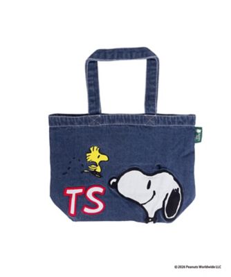 パッチワークデニムB4トート SNOOPY＆WOODSTOCK