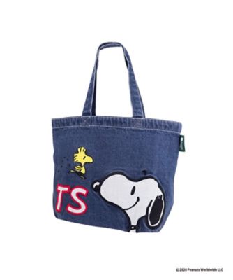 パッチワークデニムB4トート SNOOPY＆WOODSTOCK