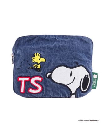 パッチワークデニムポーチ SNOOPY＆WOODSTOCK | STS