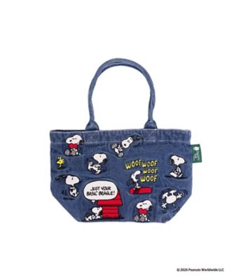 刺繍デニムミニトート 総柄 | STS/スヌーピータウンショップオリジナル