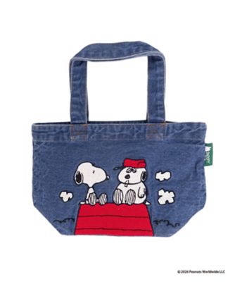 パッチワークデニムB4トート SNOOPY＆WOODSTOCK