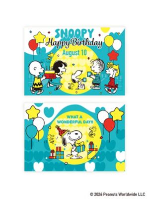 スヌーピータウンショップオリジナル 53rd アニバーサリー 額入りアート 食事 SNOOPY誕生祭 アートカード2枚セット | STS/スヌーピー