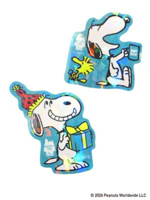 SNOOPY誕生祭 キラキラステッカー2枚セット | STS/スヌーピー