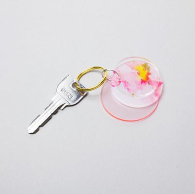 ドロップキーホルダー　あわいろ桜